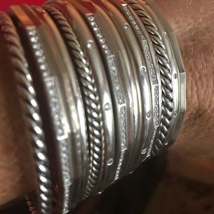 15 stacked David Yurman Bracelet
